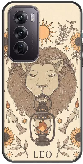 Θήκη Κινητού Back Cover για Oppo Reno 12 - Black TPU - Zodiac - Leo