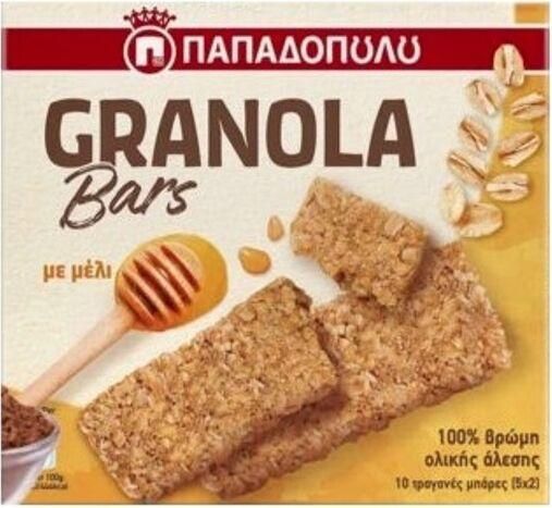 Μπάρα Δημητριακών Παπαδοπουλου Granola 5x42gr Μέλι