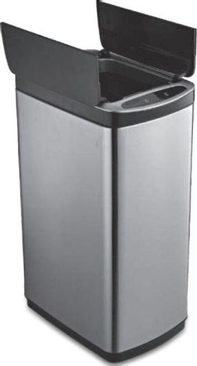 Κάδος Απορριμμάτων Delta Cleaning ΚΑΣ30Π Μεταλλικός με Φωτοκύτταρο 30lt 38x26x62,5cm Inox