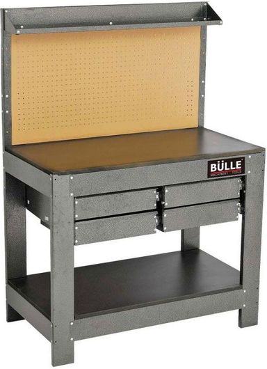 Πάγκος Εργασίας Bulle 47614 με Πλάτη & 4 Συρτάρια 113x61.5x158cm