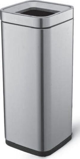 Κάδος Απορριμμάτων Delta Cleaning ΚΑ30Χ Μεταλλικός 30lt 25x25x55,5cm Inox