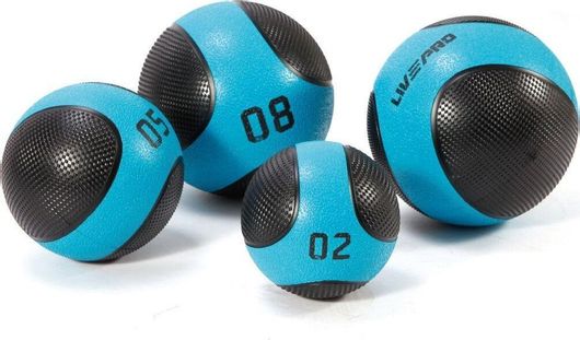 Medicine Ball Live Pro Solid Studio 23cm 9kg Μαύρο