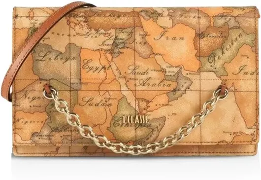 Γυναικεία Τσάντα Χιαστί Alviero Martini 1A Classe από Καμβά με Δερμάτινες Λεπτομέρειες Ταμπά