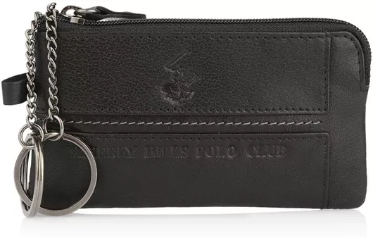 Κλειδοθήκη Beverly Hills Polo Club Δερμάτινη Μαύρο
