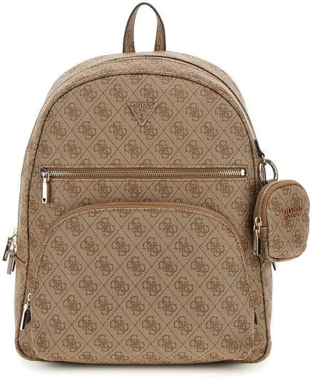 Γυναικεία Τσάντα Πλάτης Guess Power Play Tech Μπεζ