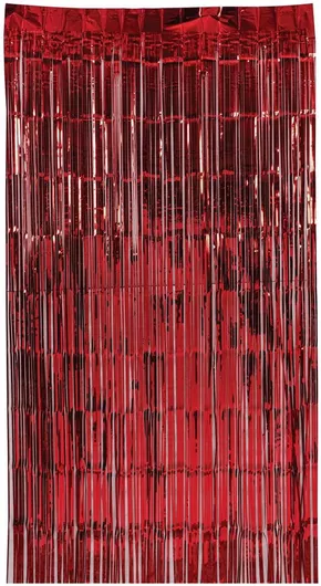 Χριστουγεννιάτικο Κουρτίνα Lianos 100x200cm Κόκκινο