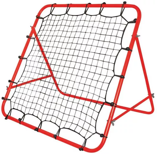 Τέρμα Ποδοσφαίρου HW-B0062 Σιδερένιο Παιδικό με Δίχτυ 100x100cm Κόκκινο