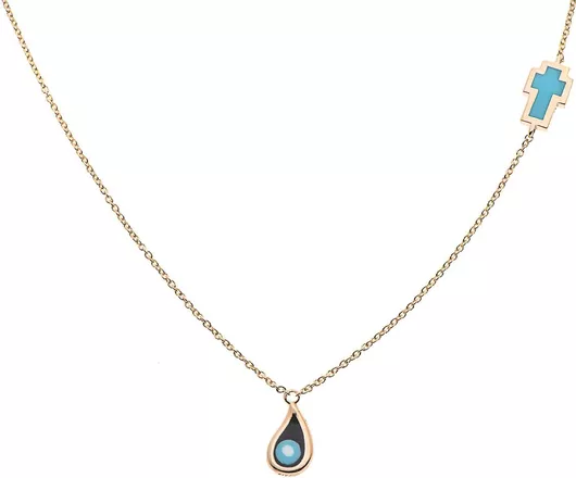 Γυναικείο Κολιέ Μενταγιόν Very Gavello Επιχρυσωμένο