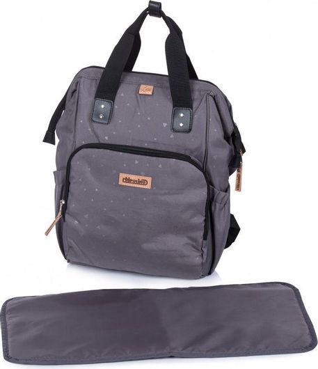 Τσάντα-Αλλαξιέρα Chipolino Platinum Πλάτης 32x20x40cm Γκρι