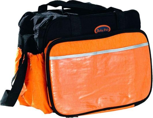 Τσάντα Αλλαξιέρα Bebe Stars Ώμου / Χειρός Orange / Black