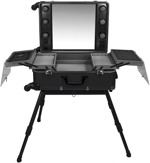 Βαλιτσάκι Αισθητικής Beautifly Light Pro με Καθρέφτη & Φως Μαύρο