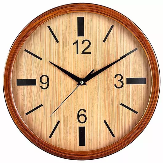 Ρολόι Τοίχου 7357557234Ξ Στρογγυλό 30cm 