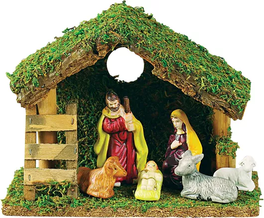 Φάτνη Lianos Ξύλινη 21x9x16cm Πολύχρωμο 