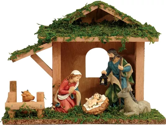 Φάτνη Lianos Ξύλινη 25x9x19cm Πολύχρωμο 