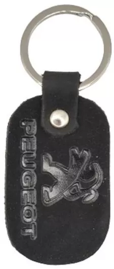 Μπρελόκ Peugeot Peugeot Δερμάτινο Μαύρο