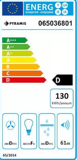Συρόμενος Απορροφητήρας Pyramis Turbo Plus 60x28.1cm Inox