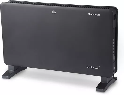Rohnson Genius Θερμοπομπός Δαπέδου 2000W με Ηλεκτρονικό Θερμοστάτη και WiFi 70x43.5cm Μαύρος