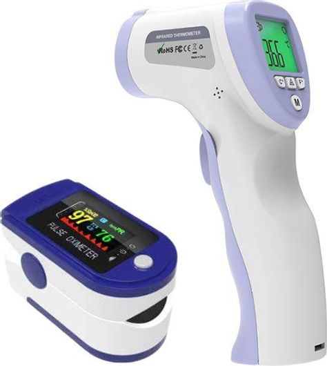 Σετ Ψηφιακό Θερμόμετρο & Παλμικό Οξύμετρο Δακτύλου