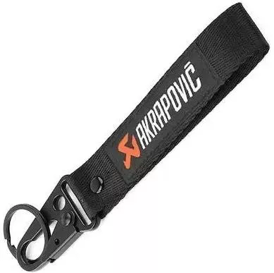 Μπρελόκ Carabiner Akrapovic από Ύφασμα Μαύρο