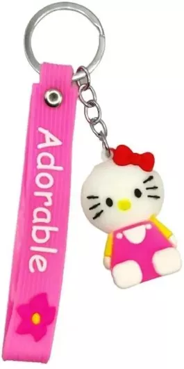 Μπρελόκ Hello Kitty Adorable από Πλαστικό Ροζ