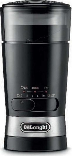 Ηλεκτρικός Μύλος Καφέ Delonghi KG210 170W με Χωρητικότητα 90gr & 3 Επίπεδα Άλεσης Μαύρο