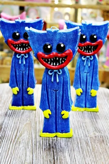 Πασχαλινή Λαμπάδα Χάγκι Γουάγκι 3D Μπλε 22x10x2.5cm