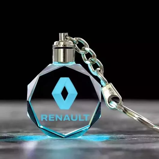 Μπρελόκ Renault με Φως RGB Διάφανο