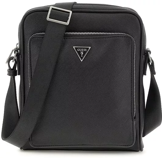 Ανδρική Τσάντα Χιαστί Guess Milano Μαύρο