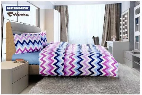 Σετ Πάπλωμα Heinner Διπλό 200x220cm Μπλε 4τμχ