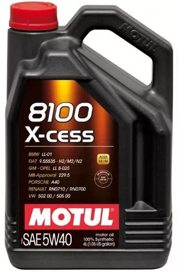 Λάδι Αυτοκινήτου Motul Συνθετικό 8100 X-Cess 5W40 4lt