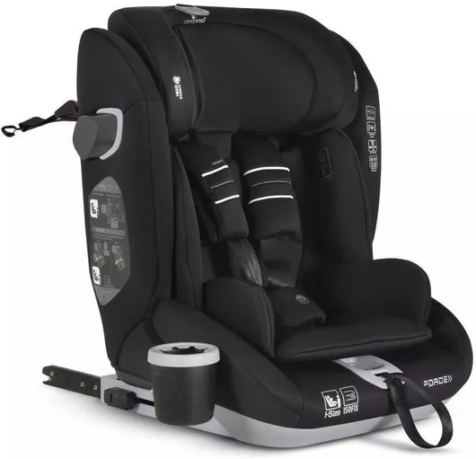 Καθισματάκι Αυτοκινήτου Cangaroo Force i-Size με Isofix 9-36kg Μαύρο