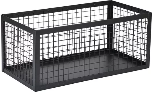 Καλάθι Αποθήκευσης Estia Cage 02-27667 Μεταλλικό 30x15.5x13cm Μαύρο