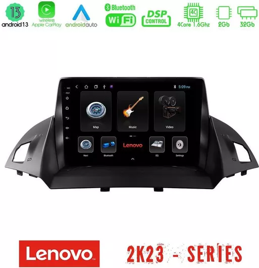 Ηχοσύστημα Αυτοκινήτου Lenovo U-LEN-FD0047 Car Pad για Ford Kuga/C-Max 4Core Android 13 2+32GB Navigation Multimedia Tablet 9"