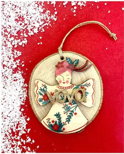 Γούρι Ρόδι LifeLikes Κρεμαστό Ξύλο Μπεζ