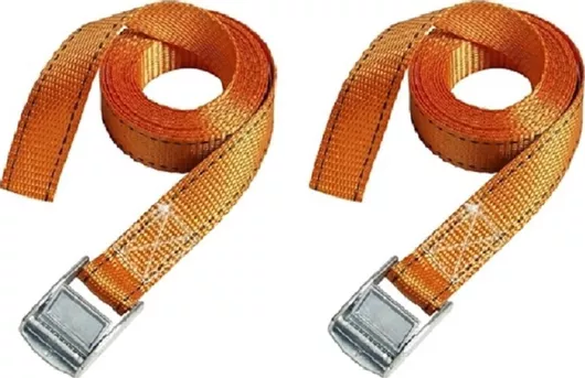 Master Lock Ιμάντες με Πόρπη 250x2.5cm Σετ 2τμχ Πορτοκαλί
