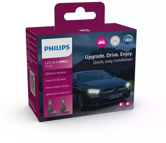 Λάμπες Αυτοκινήτου Philips LED HIR2 Ultinon Access 12V 20W 6000K Σετ 2τμχ