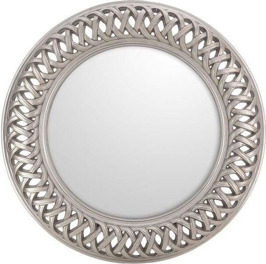 Καθρέπτης Τοίχου Inart 3-95-261-0130 Πολυρητίνης Αντικέ 113cm Ασημί