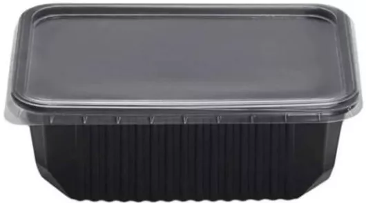 Πλαστικό Σκεύος Μικροκυμάτων Θαλλασινός Ορθογώνιο Σετ 50τμχ 750ml