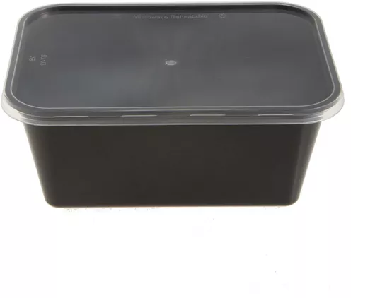 Θαλλασινός Σκεύος Μικροκυμάτων Ορθογώνιο Πλαστικό 1000ml Σετ 50τμχ