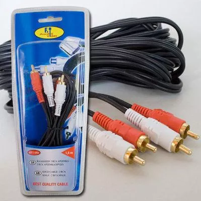 Audio Καλώδιο FT Electronics FTT1σε012 2x RCA male σε 2x RCA male 1.5m