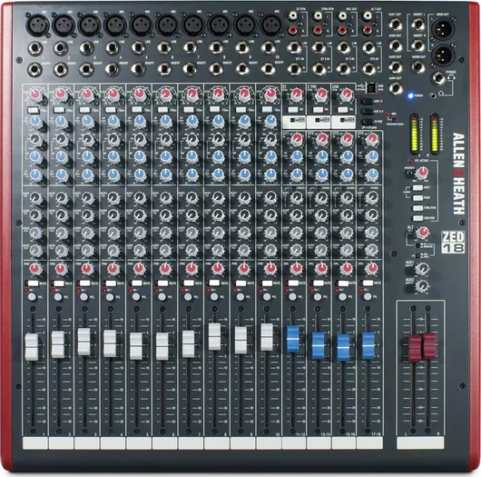 Αναλογική Κονσόλα Allen & Heath ZED-18 18 Καναλιών με Phantom Power & 10 Εισόδους XLR