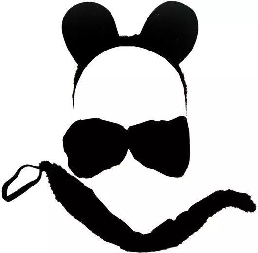 Αποκριάτικο Αξεσουάρ Μαύρο με Θέμα Ζωάκια