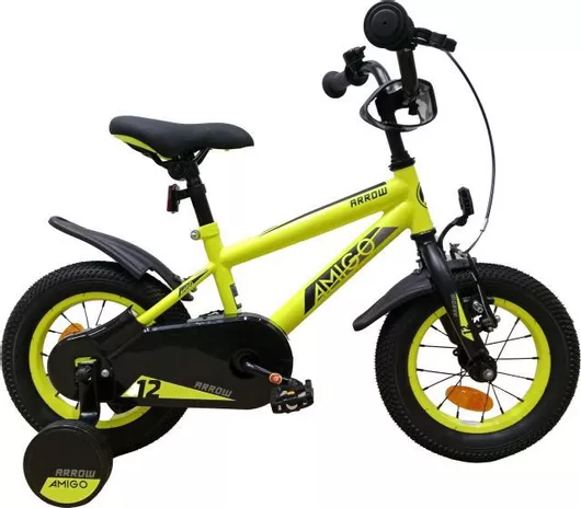 Παιδικό Ποδήλατο Amigo Arrow 12" Πόλης Κίτρινο