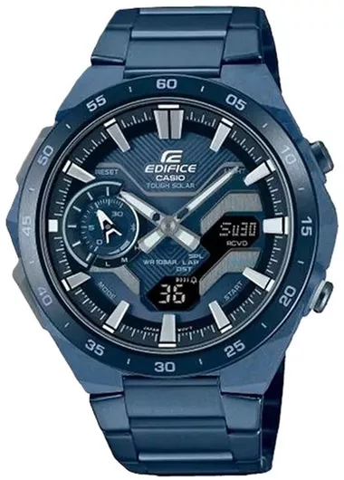 Ανδρικό Ρολόι Casio ECB-2200CB-2AEF με Μεταλλικό Μπρασελέ Μπλε