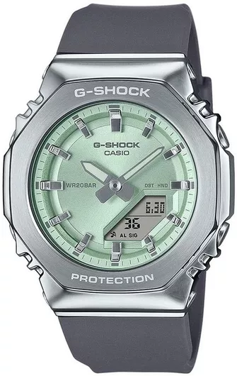 Ανδρικό Ρολόι Casio G-Shock GM-S2110-3AER με Λουράκι από Καουτσούκ Γκρι