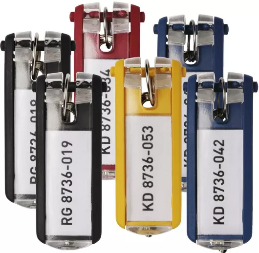 Μπρελόκ Durable Durable Σετ 6τμχ από Πλαστικό Τυχαία Επιλογή Χρώματος
