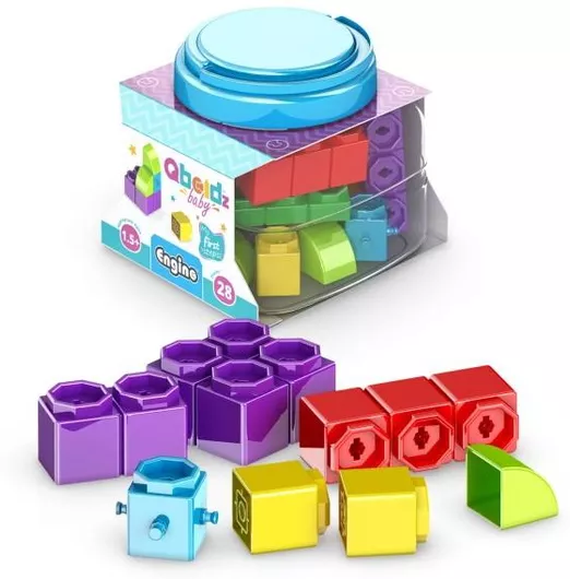 Τουβλάκια Engino Baby Qboidz Τα Πρώτα μου Βήματα Σετ 28τμχ για 2+ Ετών