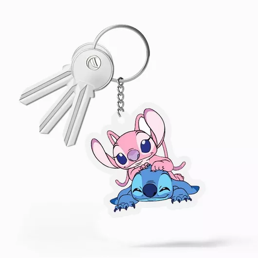 Μπρελόκ Jajala Angel and Stitch Πλαστικό Πολύχρωμο
