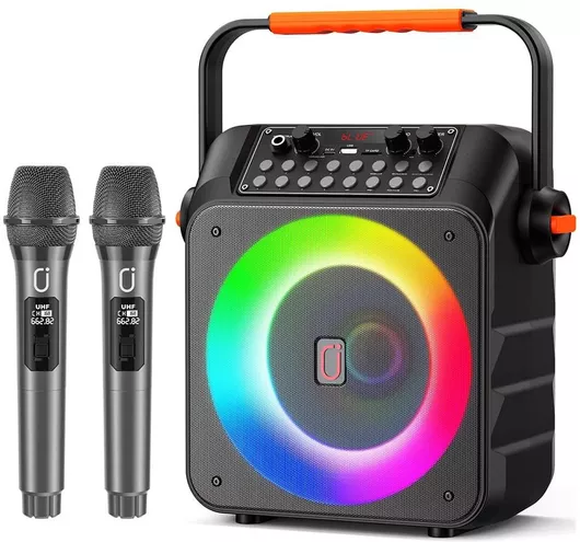 JYX T21-T LED Σύστημα Karaoke με Ασύρματα Μικρόφωνα 18W 3000mah Μαύρο