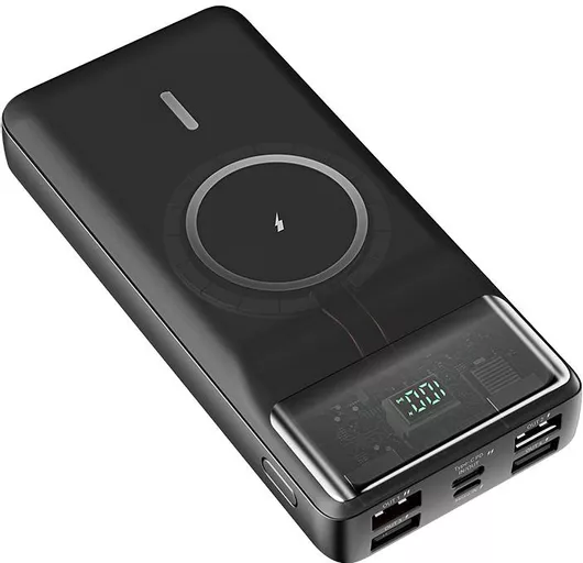 Power Bank Konfulon M17W 20000mAh Ασύρματο Μαύρο